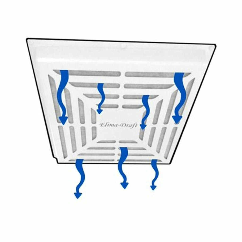 CUBIERTA DE FILTRACIÓN MAGNÉTICA ELIMA-DRAFT® PARA VENTILACIÓN HVAC VENTILACIONES COMERCIALES 24" X 24"