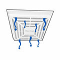 CUBIERTA DE FILTRACIÓN MAGNÉTICA ELIMA-DRAFT® PARA VENTILACIÓN HVAC VENTILACIONES COMERCIALES 24" X 24"