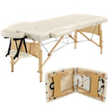 Mesa de Masajes Yaheetech – Mesa Plegable Portátil para Tratamientos, Pestañas, Spa – Mesa de Masaje Ajustable en 2 Secciones con Bolsa No Tejida, 24 pulgadas, Negra