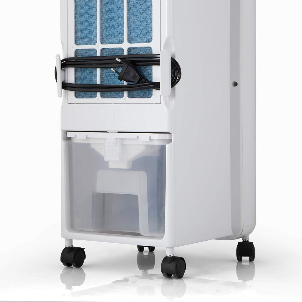 Orbegozo Air 46 Evaporativo 3 en 1 Aire Acondicionado, 3 Velocidades, Temporizador, Acumuladores Fríos, Depósito de 6 L, Control Remoto, Silencioso, 55 W, Plástico/Metal