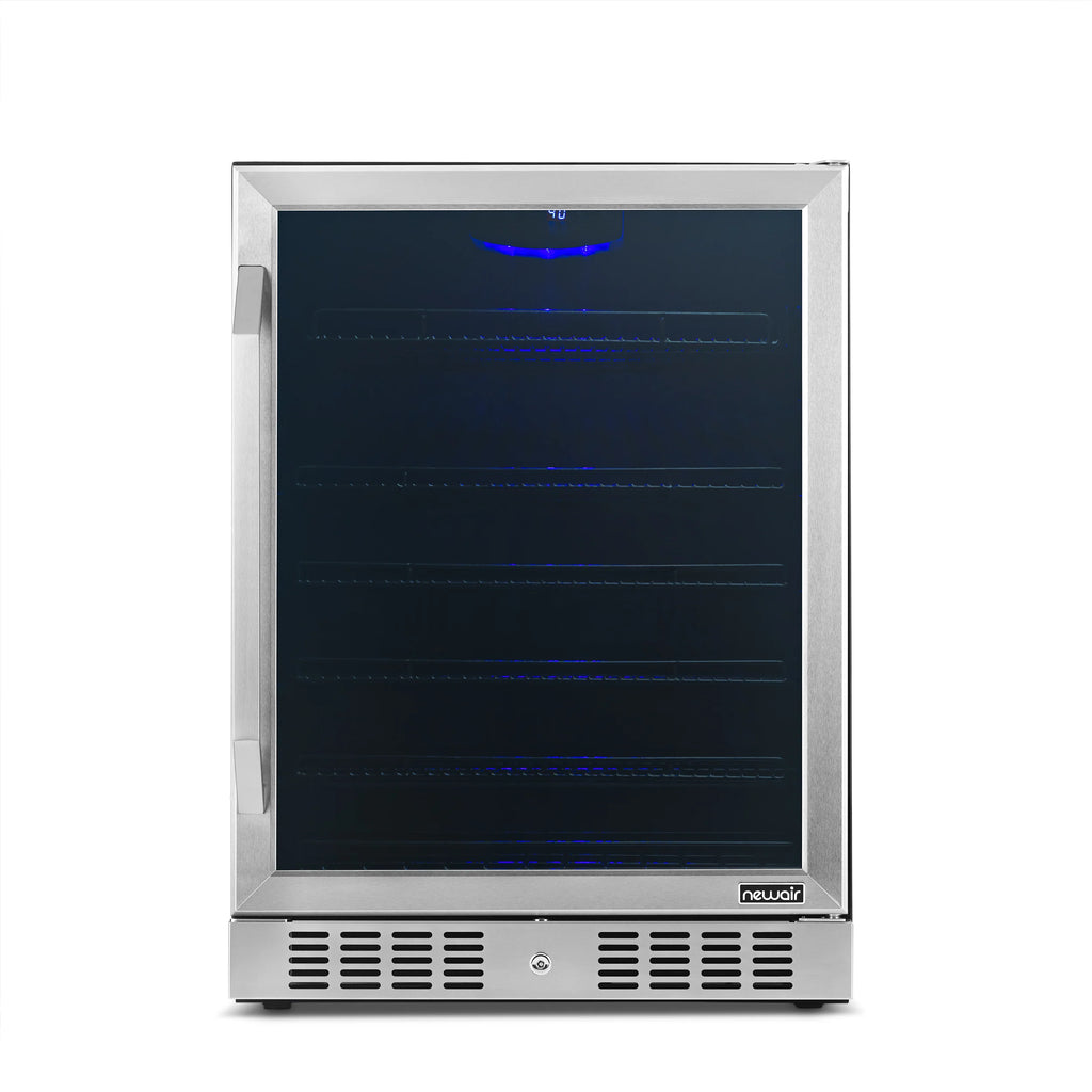 2025 Newair® Refrigerador de Bebidas Empotrable o Independiente de Acero Inoxidable – 177 Latas – 24”