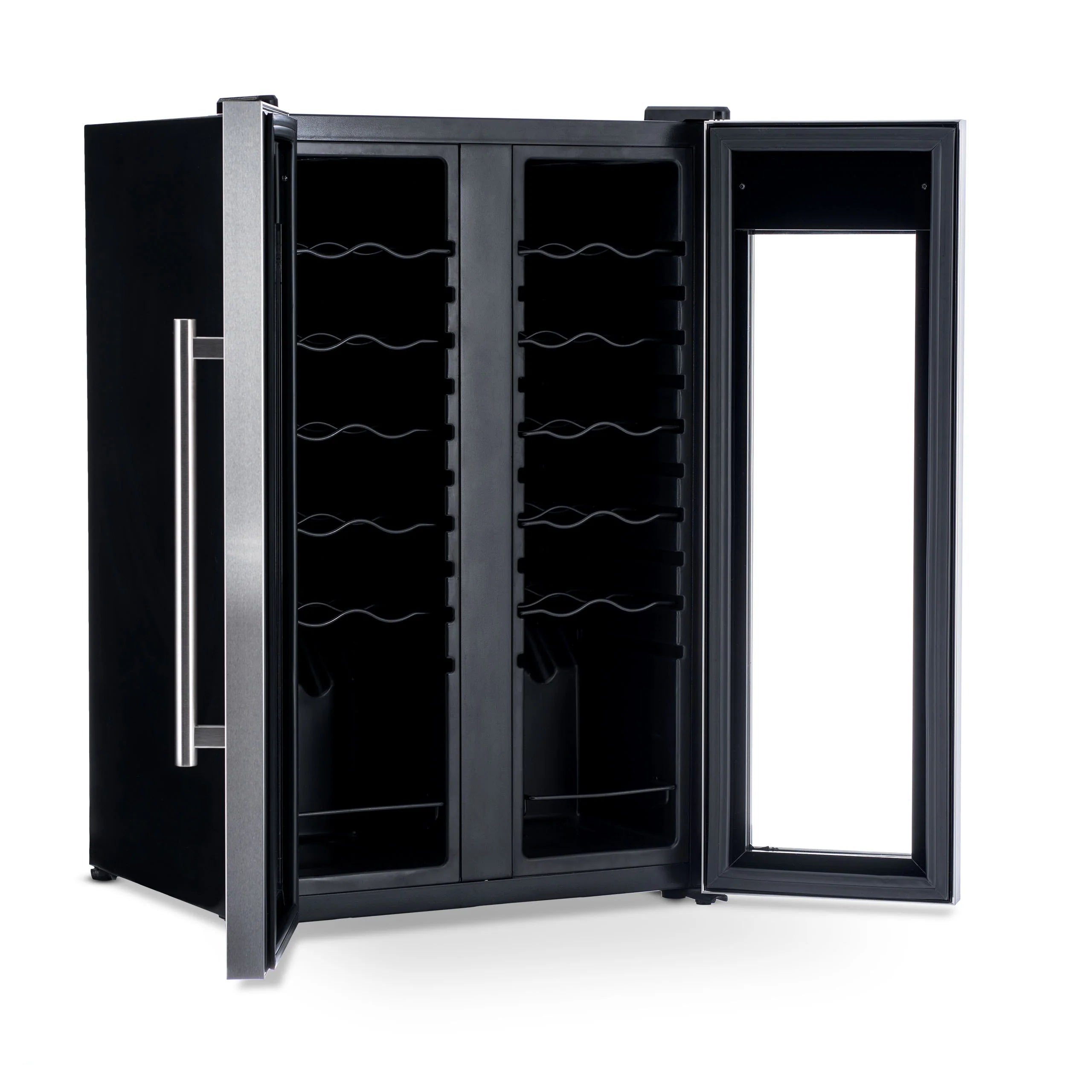 2025 Refrigerador de Vinos Independiente Newair® de Acero Inoxidable – 24 Botellas – 20" con Doble Zona