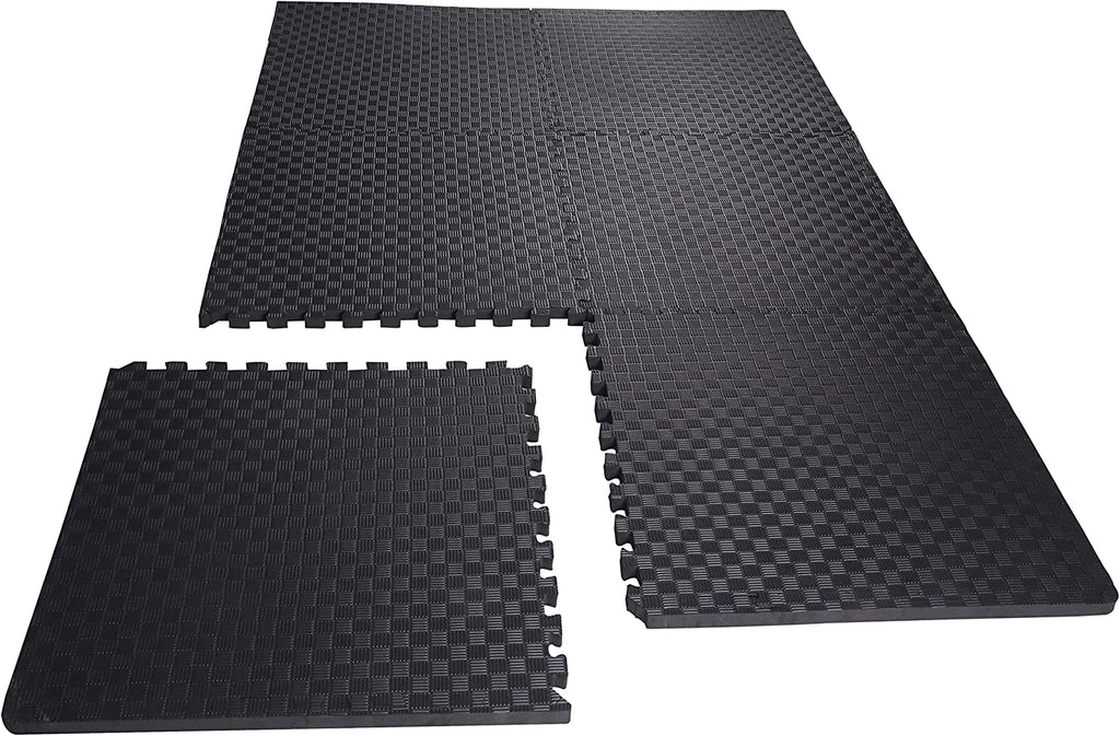 Tapete de ejercicio tipo rompecabezas BalanceFrom con losetas entrelazadas de espuma EVA