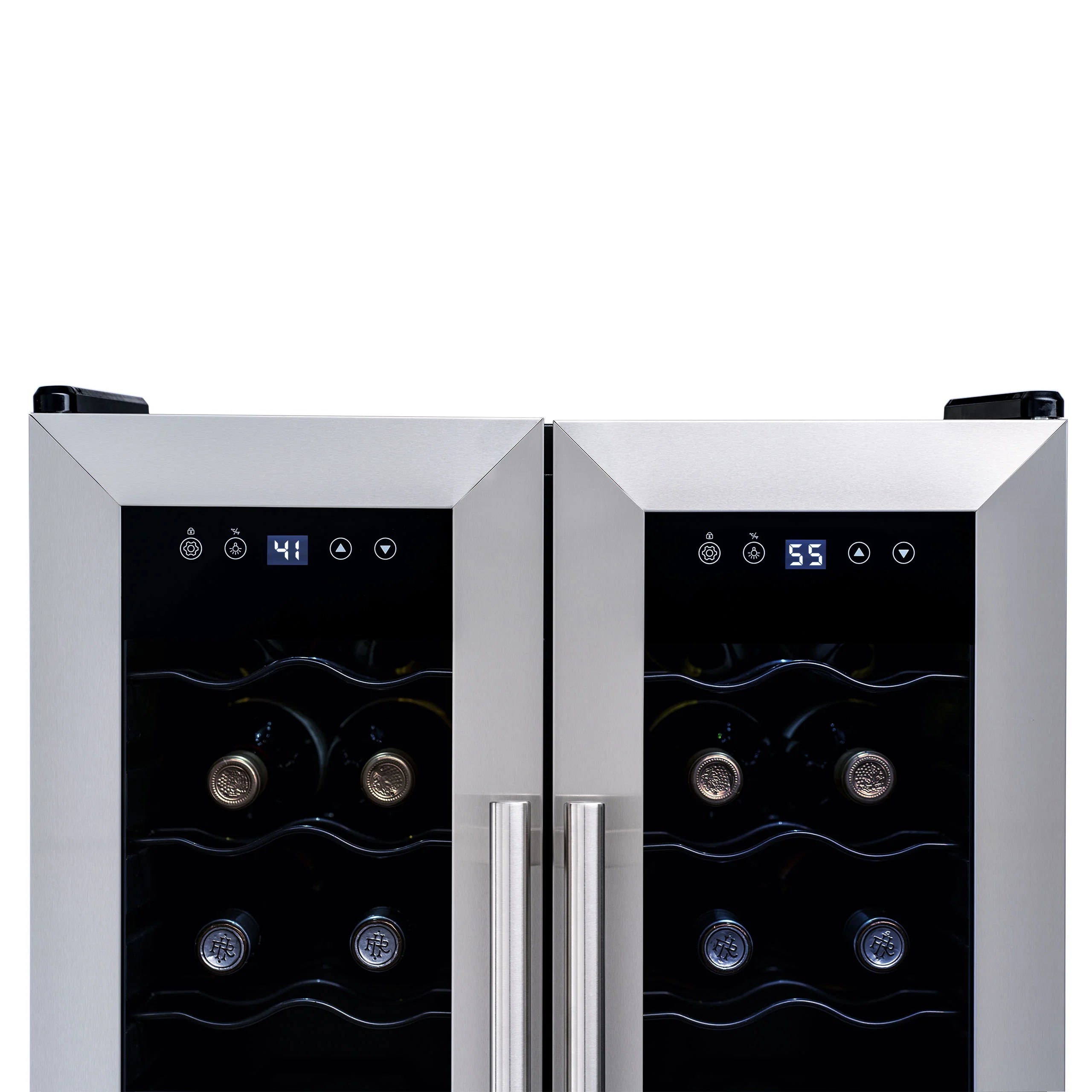 2025 Refrigerador de Vinos Independiente Newair® de Acero Inoxidable – 24 Botellas – 20" con Doble Zona