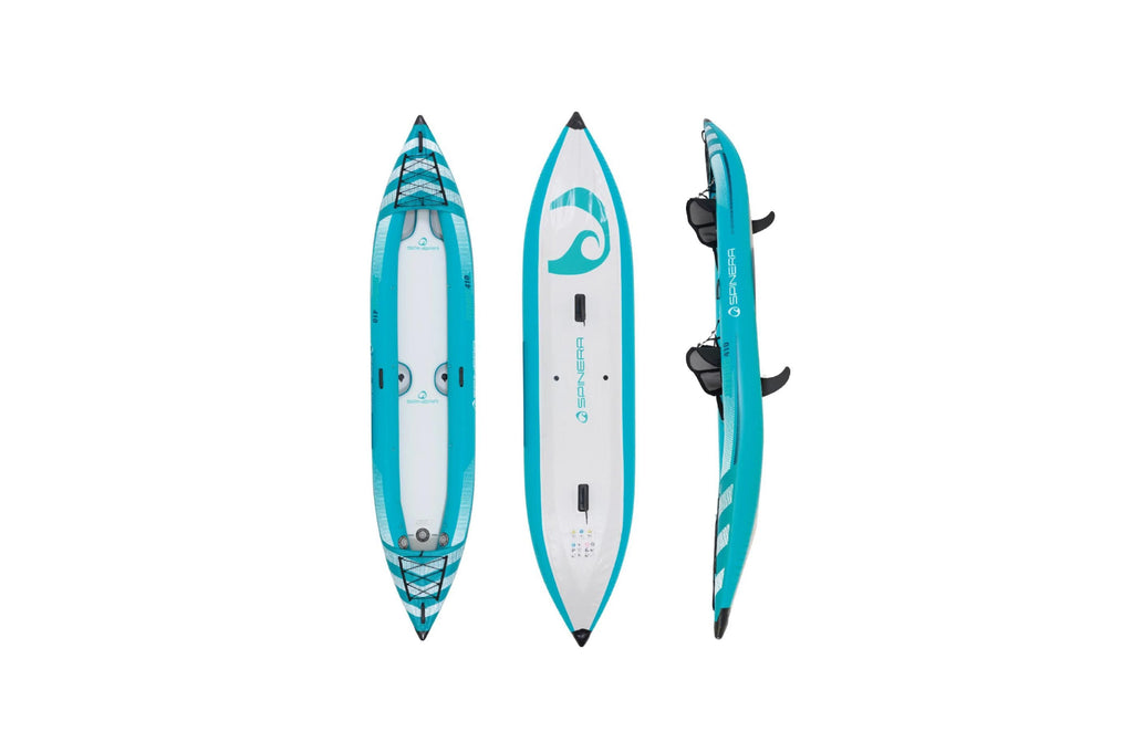 2025 Hybris 410 Kayak hinchable para 2 personas con suelo Drop-Stitch y paredes de PVC
