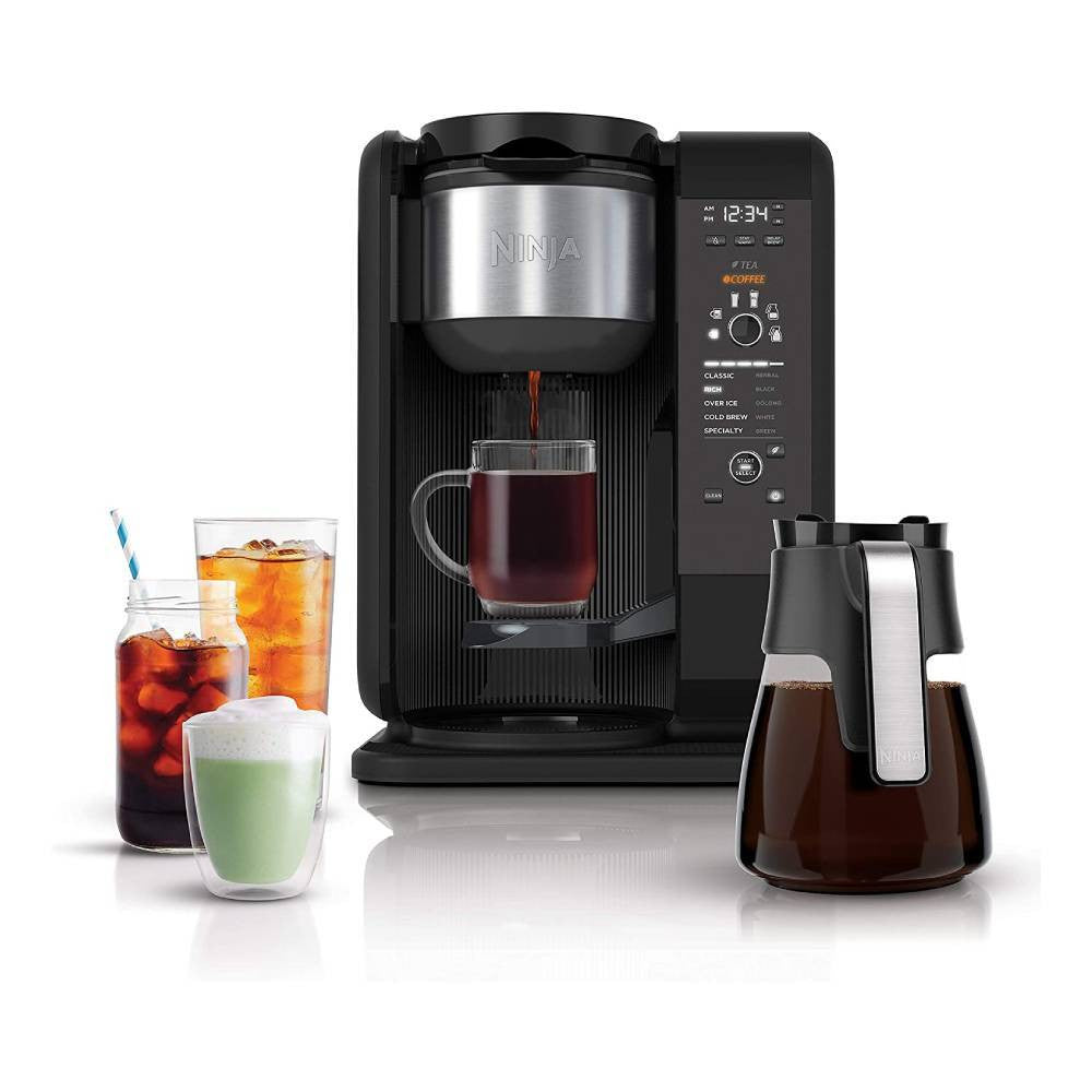 2025 Sistema de Preparación de Café y Té Ninja Hot & Cold Brewed, con Tecnología Auto-iQ y Jarra de Vidrio