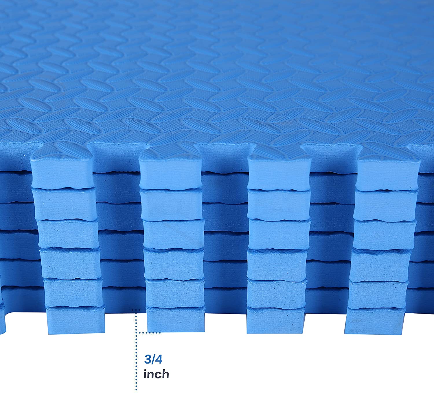 Tapete de ejercicio tipo rompecabezas BalanceFrom con losetas entrelazadas de espuma EVA
