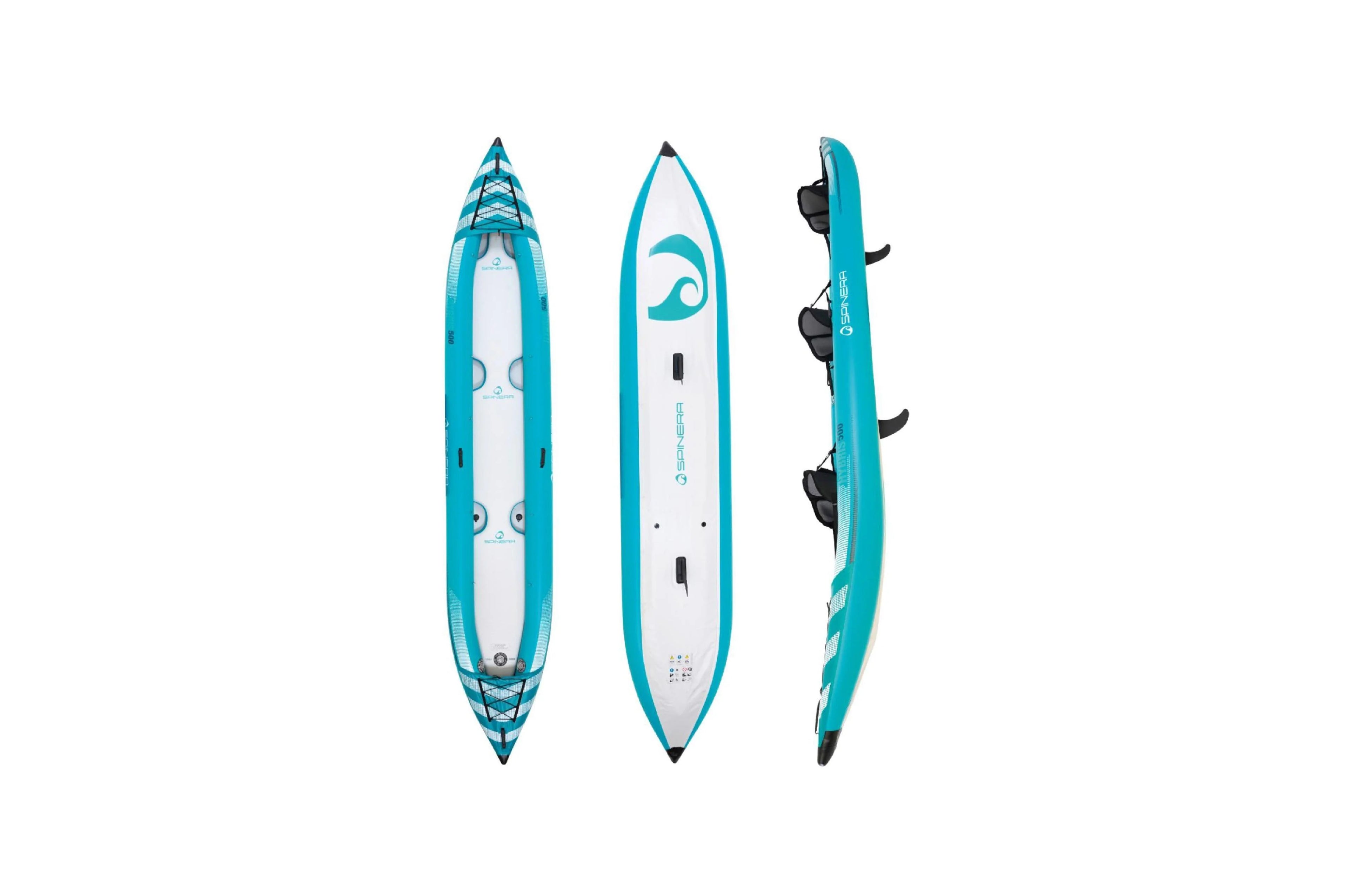 2025 Hybris 500 Kayak hinchable para 3 personas con suelo Drop-Stitch y paredes de PVC
