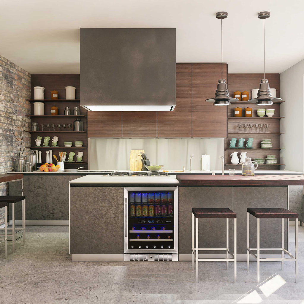 2025 Newair® Refrigerador Empotrable de Doble Zona para 70 Latas y 20 Botellas - 24"