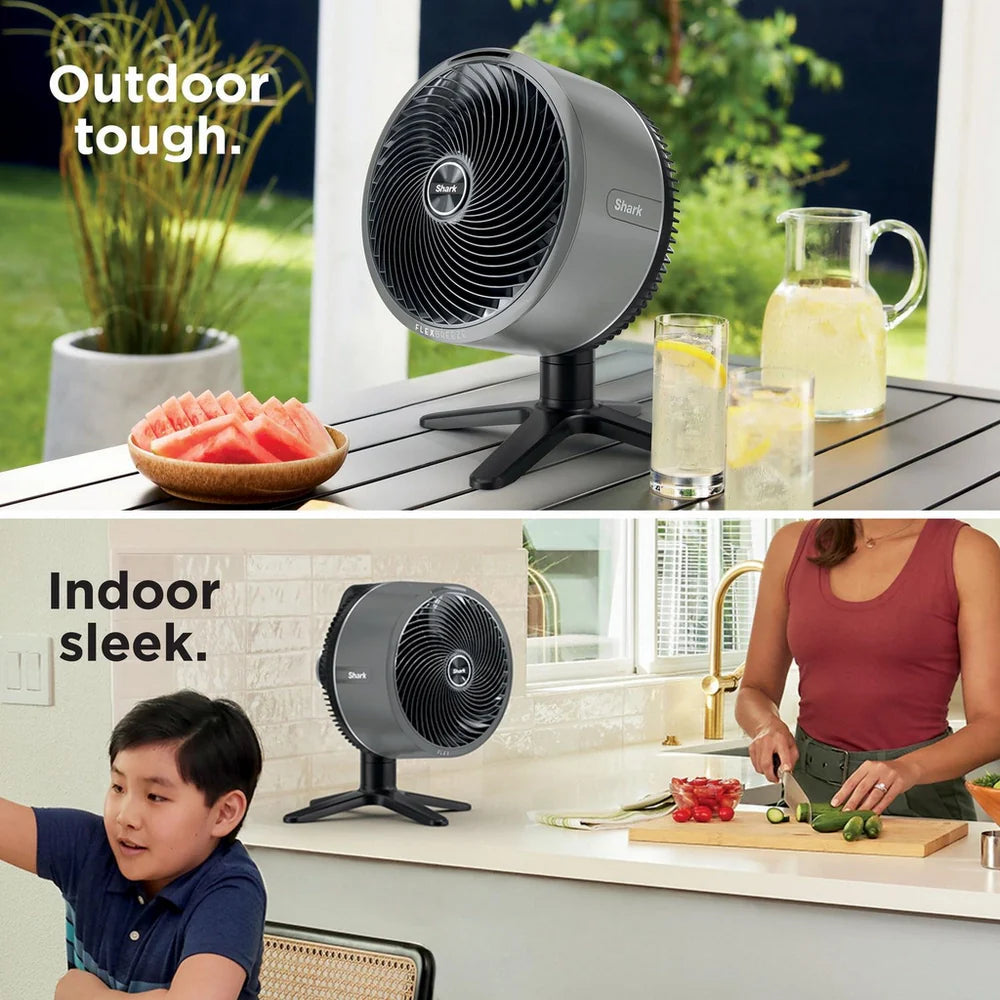 2025 Ventilador de Mesa Shark FA150UK FlexBreeze de Alta Velocidad para Interior y Exterior – Bruma de Hive