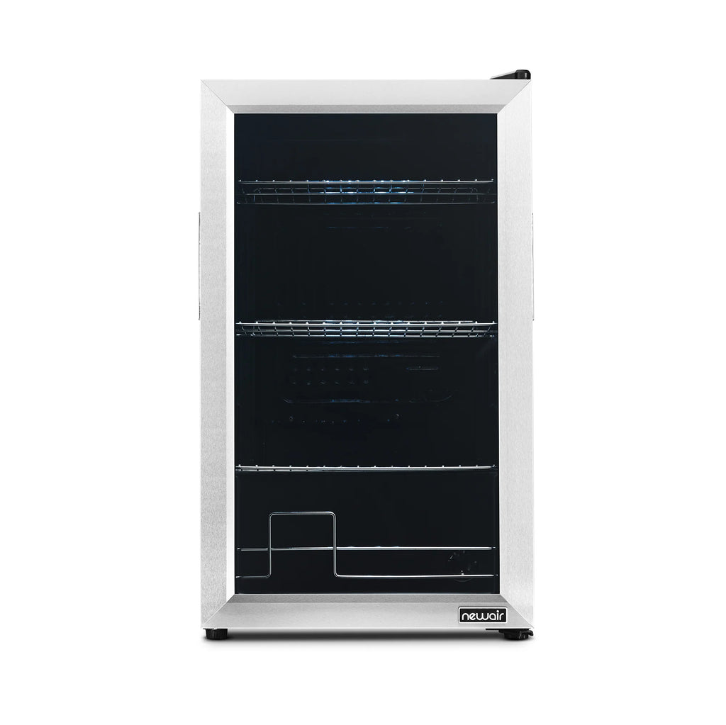 2025 Newair® Refrigerador de Bebidas Independiente de Acero Inoxidable – 100 Latas – 16,93”
