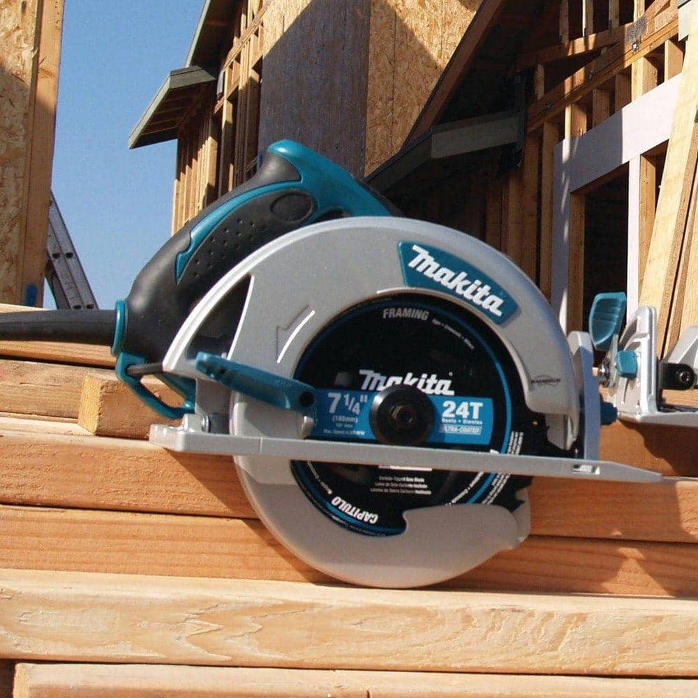 2025 Sierra Circular de 15 A y 7-1/4" con Cuerpo de Magnesio, Luz LED, Soplador de Polvo, Hoja de Carburo de 24 Dientes y Maletín Rígido – Modelo 5007MG