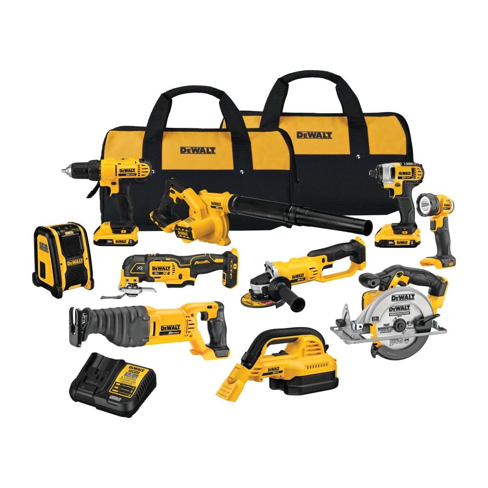 2025 Kit Combo DEWALT 20V MAX 10 Herramientas DCK1020D2