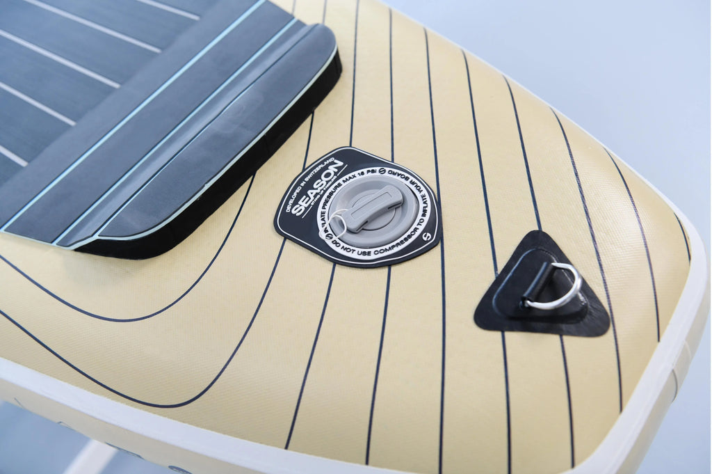 2025 Flare Pro 11.8 Tabla de SUP Allround Touring hinchable – Double Layer Fusion, con bomba, remo de fibra de vidrio y mochila con ruedas