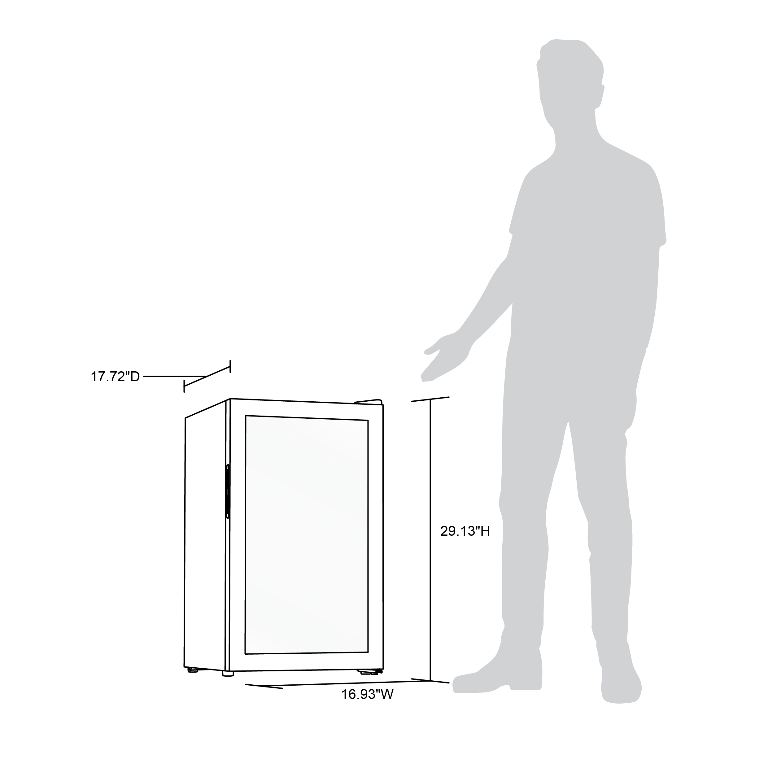 2025 Newair® Refrigerador de Bebidas Independiente de Acero Inoxidable – 100 Latas – 16,93”