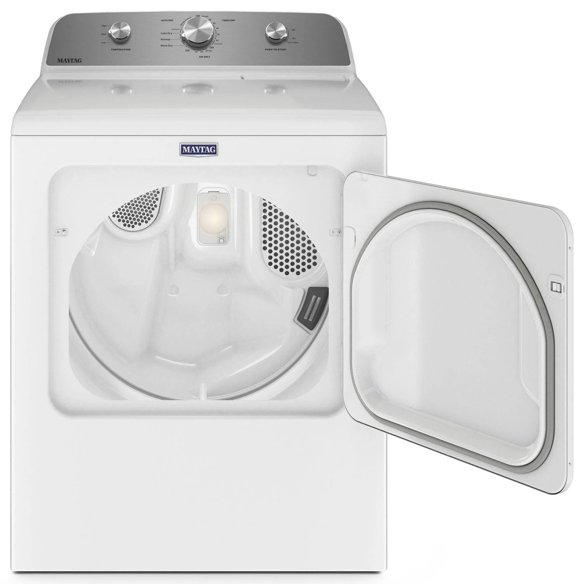 2025 Maytag – Secadora Eléctrica de 7.0 pies³ con Función Antiencrespamiento – Blanca