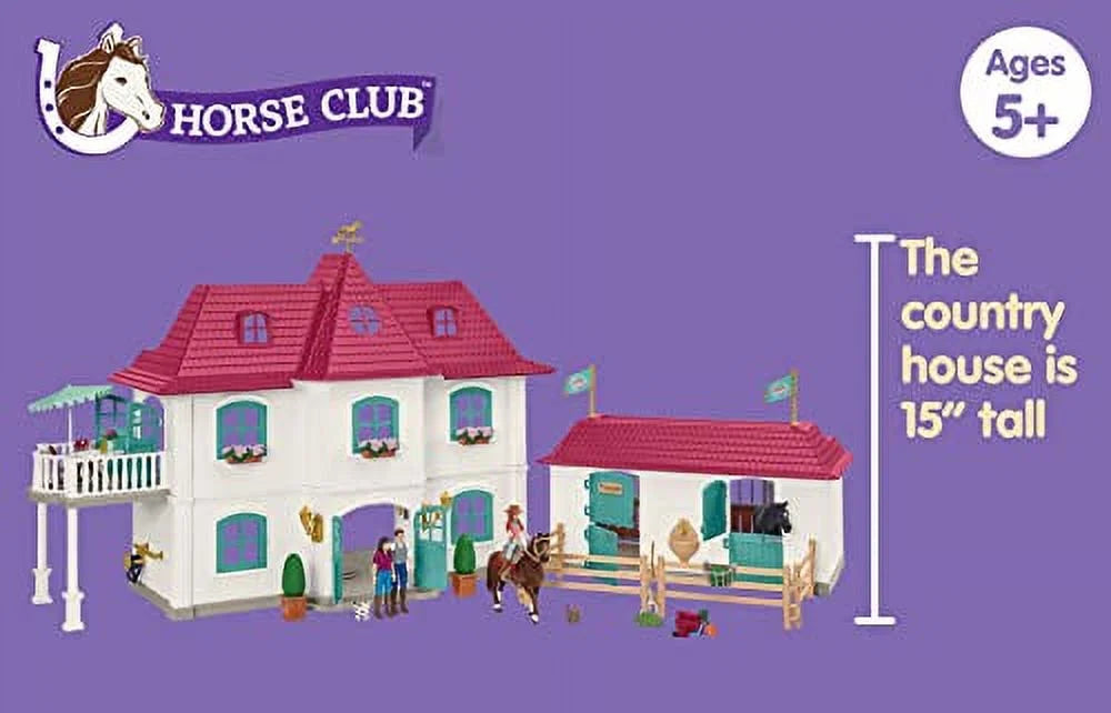 2025 Schleich – Horse Club: Casa de Campo y Establo junto al Lago con Accesorios, 192 Piezas