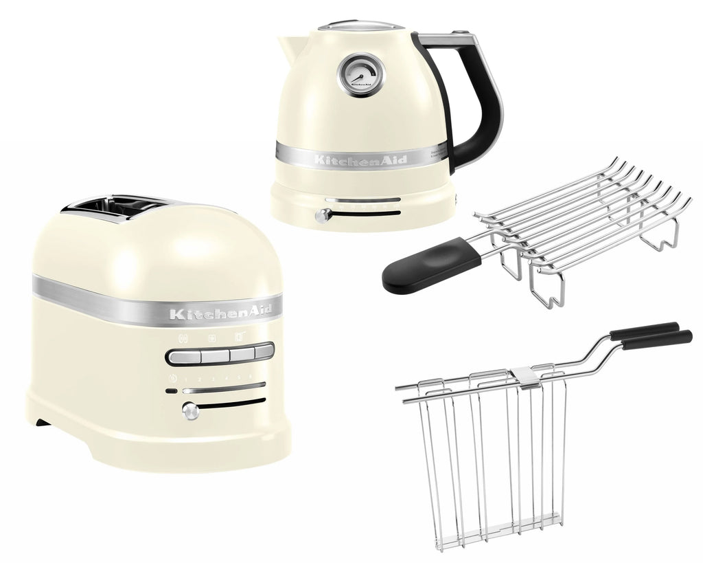 2025 Set de desayuno KitchenAid Artisan que incluye hervidor 5KEK1522, tostadora de 2 ranuras 5KMT2204 y tostadora para panecillos