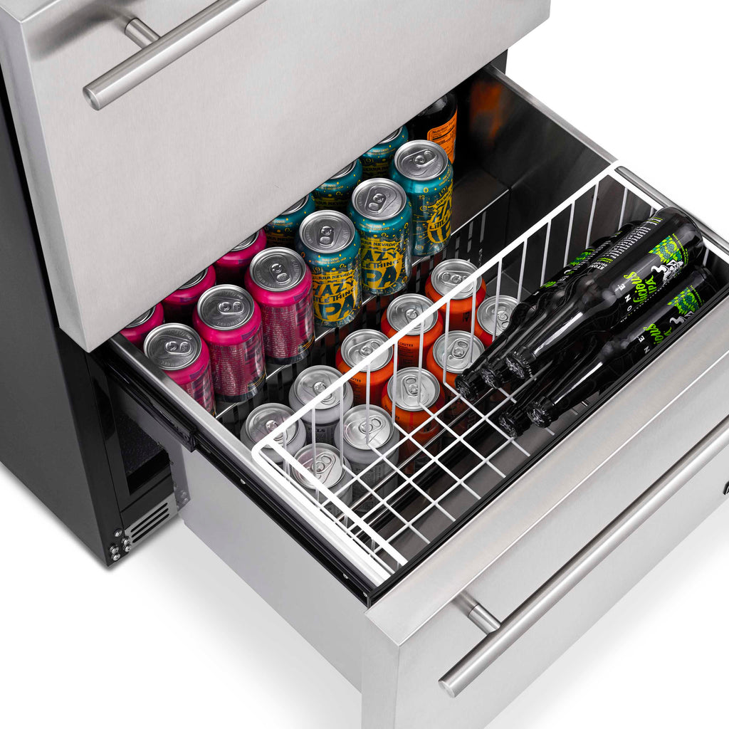 2025 Newair® Refrigerador de Bebidas Empotrable para Interior/Exterior - 80 Latas, 20 Botellas - 24”