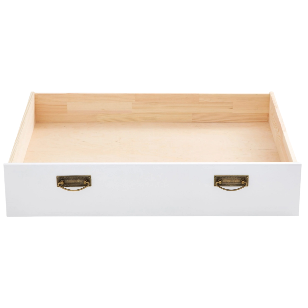 Cajón para cama de madera de pino blanco, 83 cm de ancho