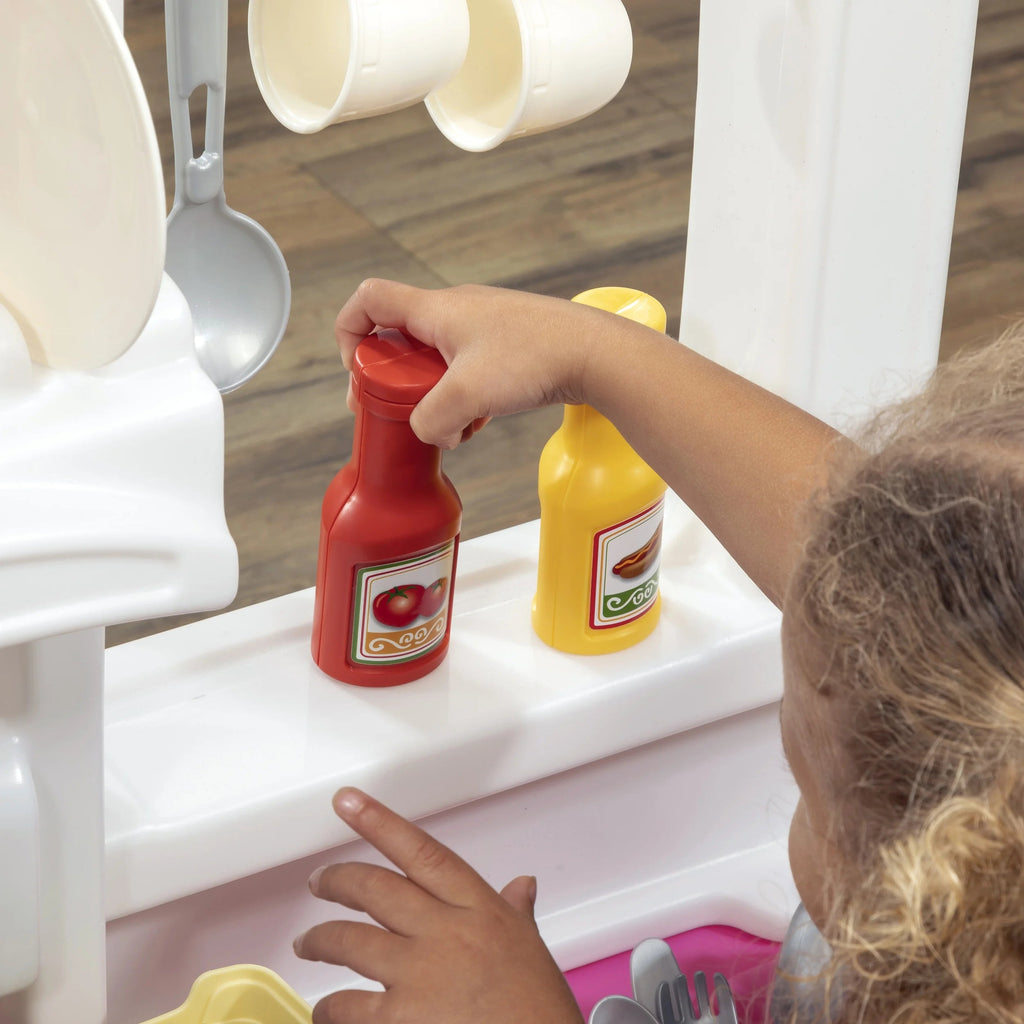 2025 Set de cocina infantil Step2 Fun with Friends en rosa