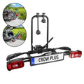 2025 EUFAB Portabicicletas para enganche – Modelo CROW PLUS – para 2 bicicletas / e-bikes hasta 50 kg, plegable