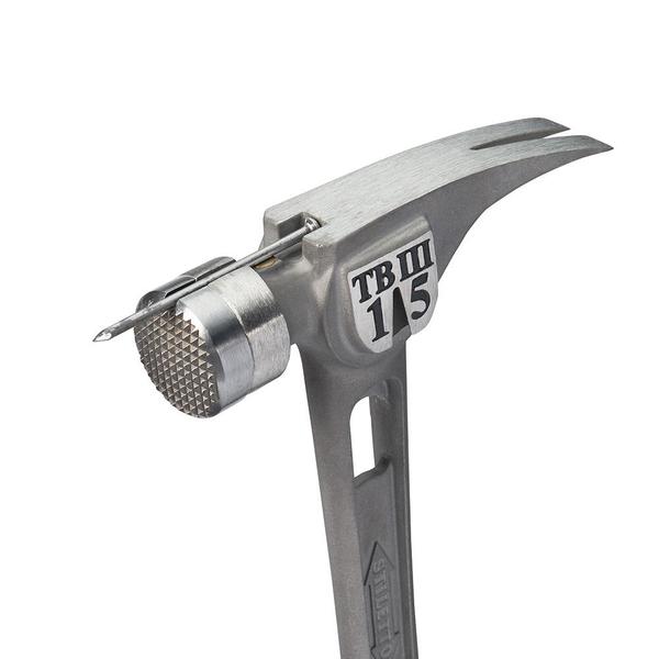 Martillo Stiletto TB3MC Ti-Bone III de titanio de 15 oz con cara mecanizada y mango curvado