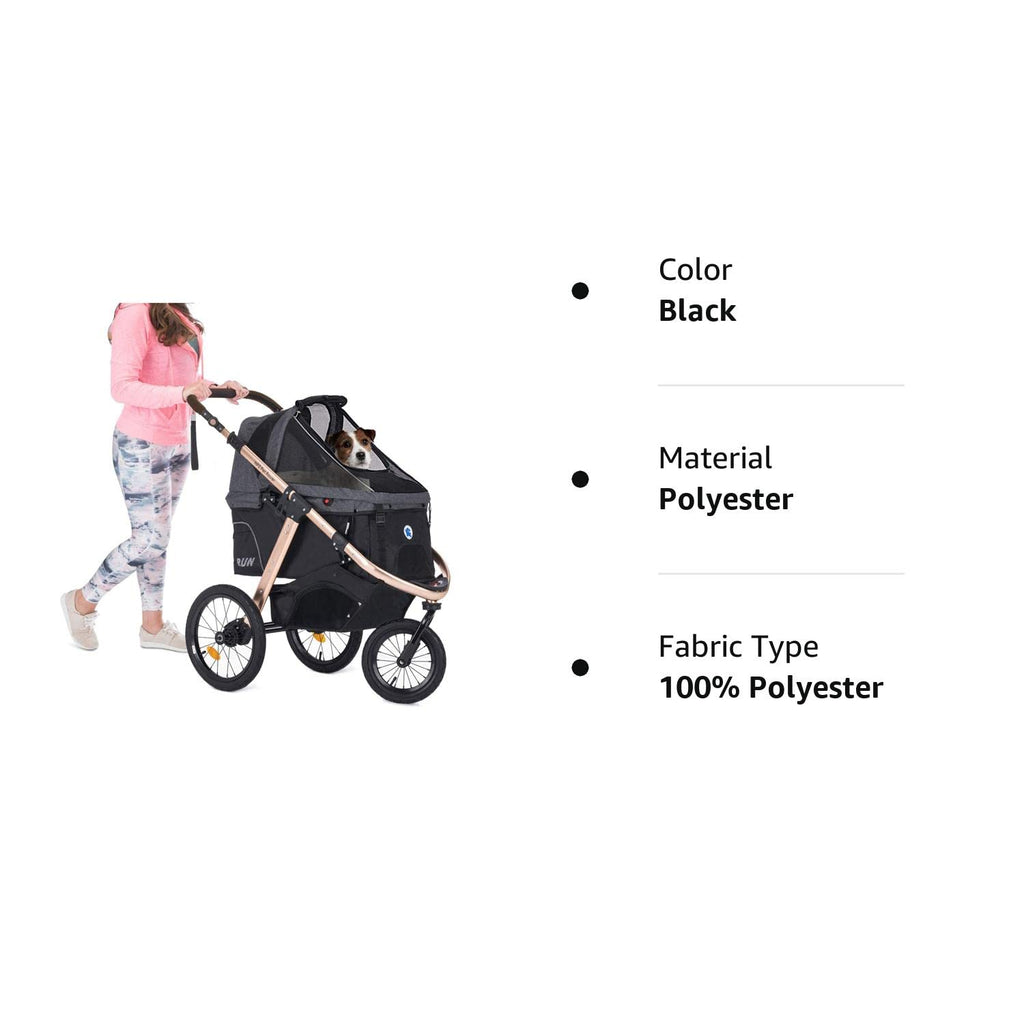 Coche Deportivo para Correr con Ruedas de Goma Confort / Entrada sin Cremallera / Plegado Rápido con Una Mano / Estructura de Aluminio para Perros, Gatos y Mascotas Pequeñas o Medianas (Camuflaje Verde)