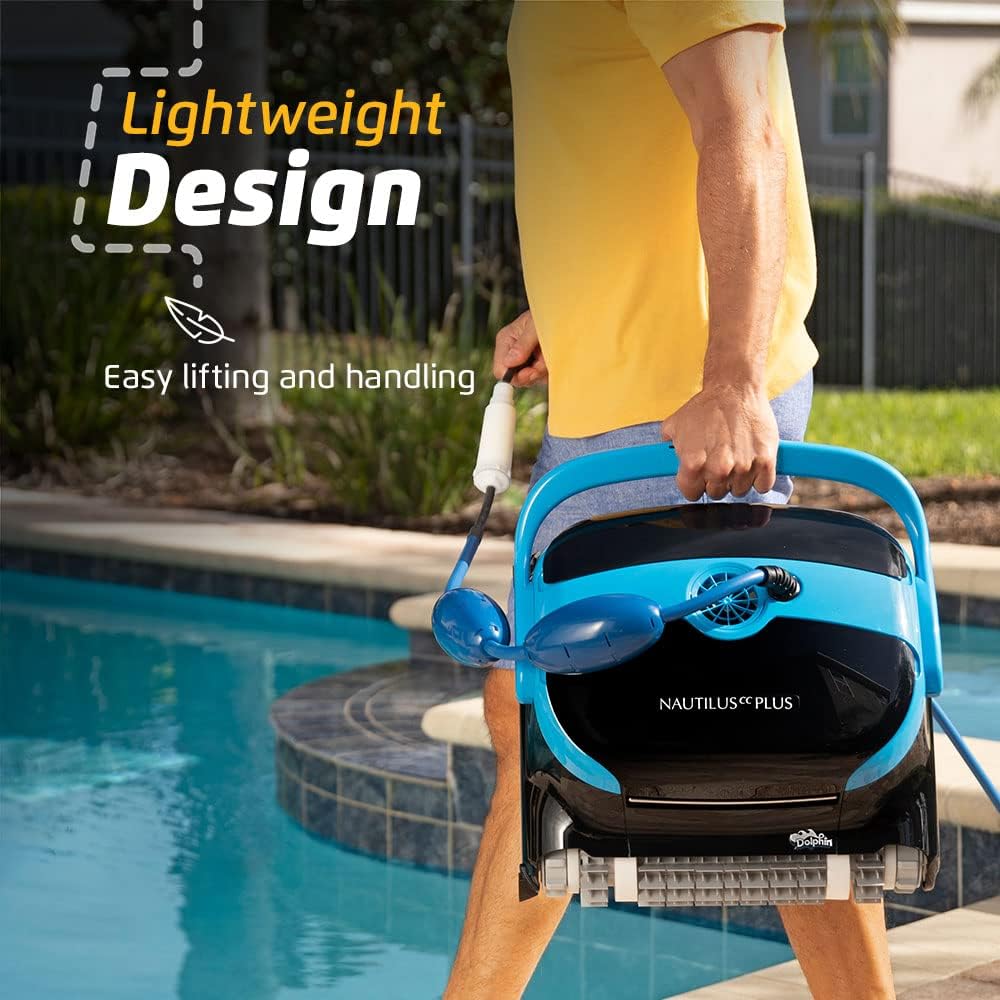 2025 Limpiador Robótico de Piscina Dolphin Nautilus CC para Piscinas de hasta 33 Pies – Cepillo de Escalado de Paredes