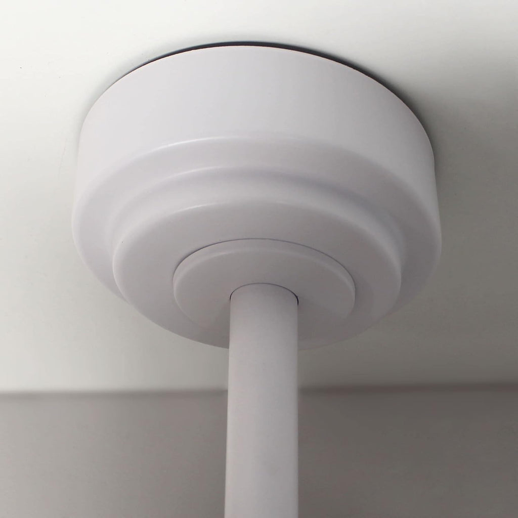 wonderlamp – Ventilador de Techo con Luz LED Pearl Mini, Aspas Retráctiles, Motor DC Muy Silencioso, 3 Temperaturas de Color Regulables, 46W, Blanco