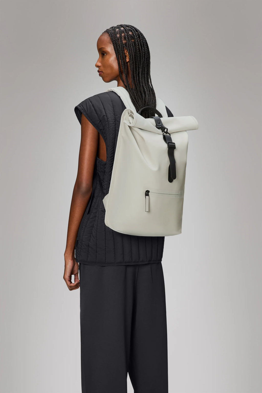 2025 Mochila Rolltop – Mochila Urbana Impermeable con Cierre Enrollable, Compartimento Lateral para Portátil y Correa de Pecho Segura