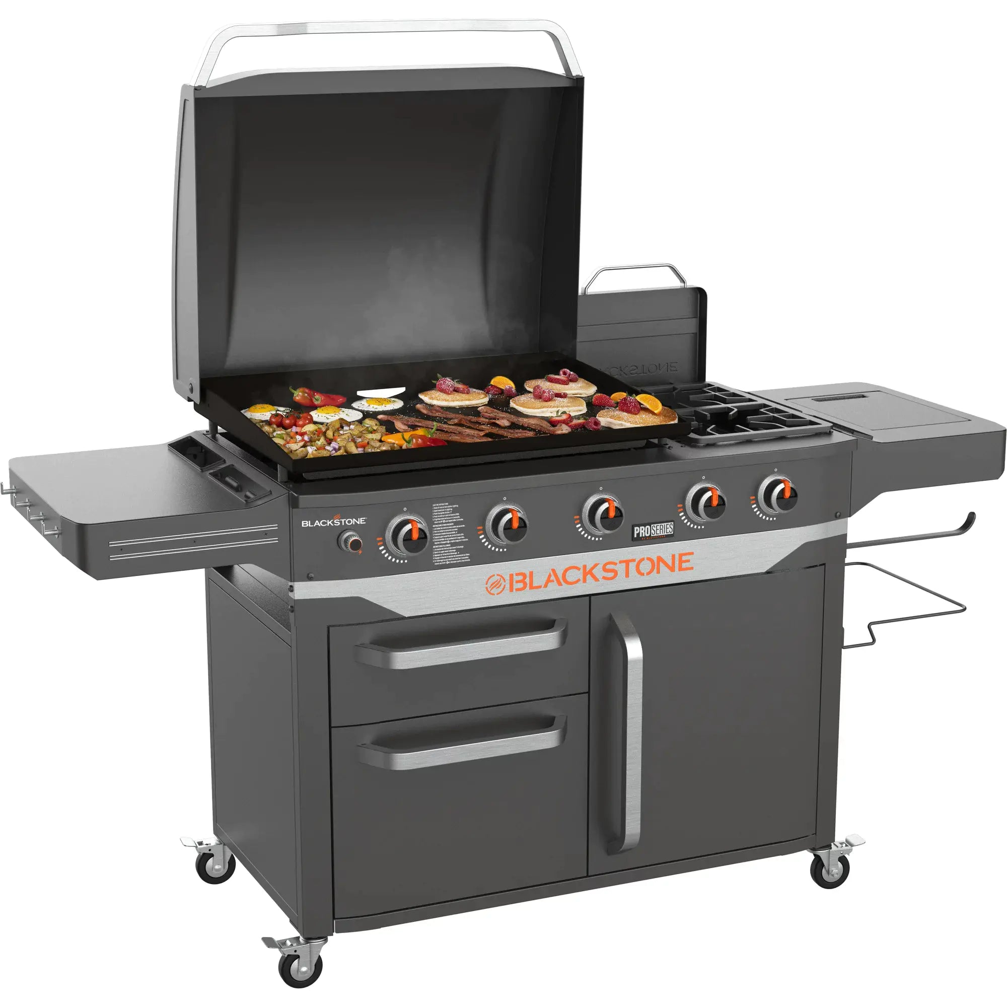 Blackstone ProSeries Estación de Cocina a Gas con 5 Quemadores de 28" y Plancha Lateral