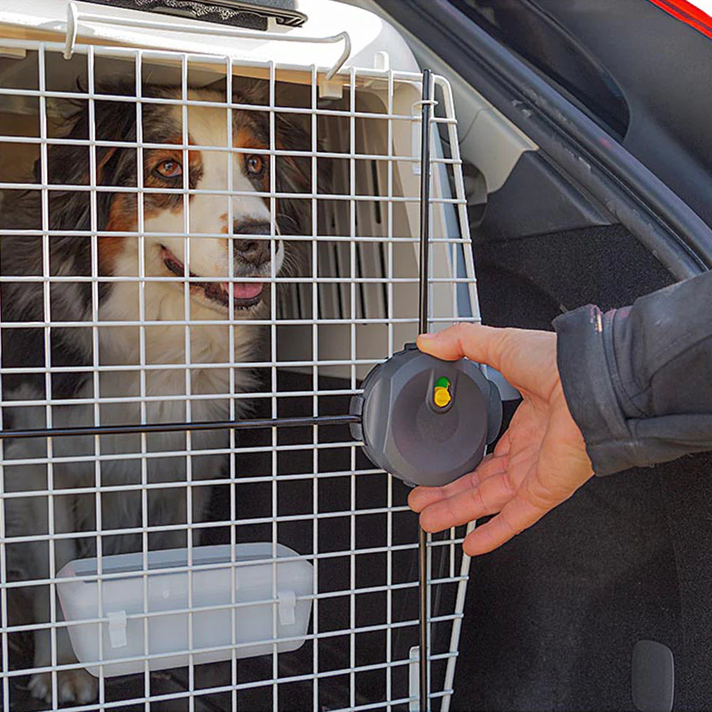 2025 Atlas – Transportín para mascotas, seguro, ventilado y conforme a la normativa IATA. Para coche, tren, barco y avión. Ruedas y kit de rejilla opcionales