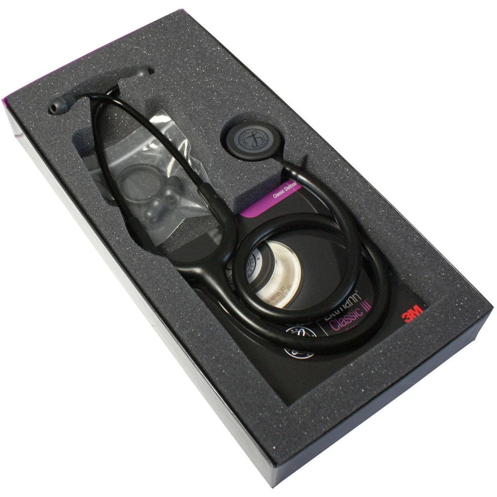 2025 Estetoscopio de Monitoreo Littmann Classic III: Todo Negro 5803