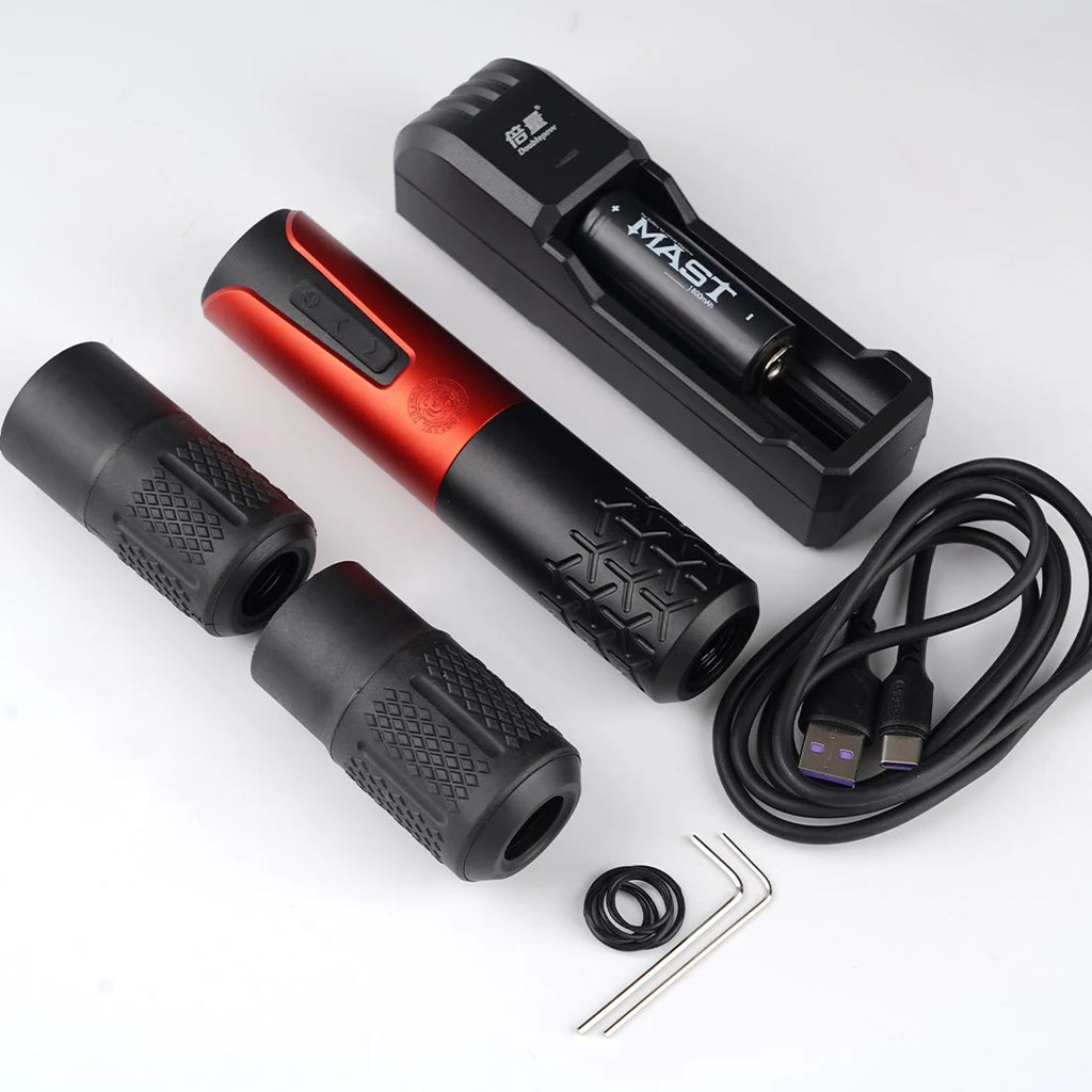 Máquina de Tatuaje Rotativa Inalámbrica Dragonhawk con Baterías Reemplazables