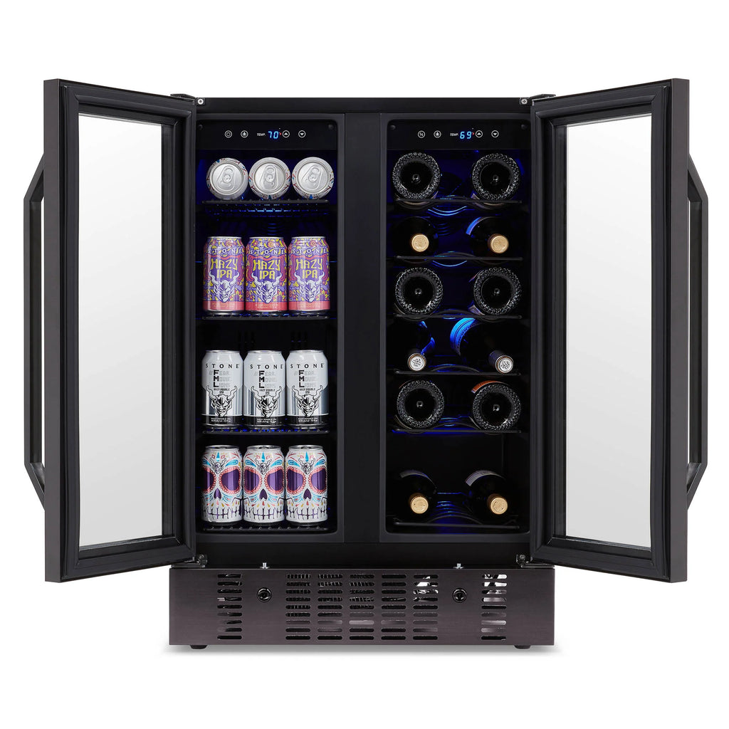 2025 Newair® Refrigerador Empotrable de Doble Zona – 60 Latas y 18 Botellas – 24"