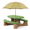 2025 Mesa de Picnic Step2 Naturalmente Divertida con Sombrilla