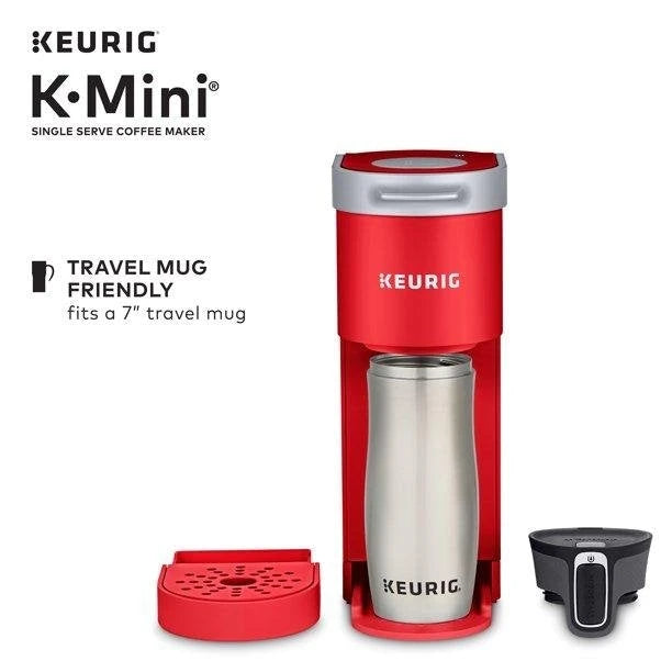 Cafetera Keurig K-Mini, para una taza, color Rojo Amapola