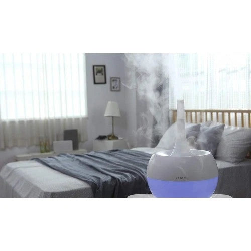 MIRO-NR08M Humidificador Sanitario Modular Totalmente Lavable, Para Habitación Grande, Fácil de Limpiar, Fácil de Usar, Luma Touch – Humidificador de Niebla Fría de Alta Gama. Control Táctil, Luces LED de Colores, Humidificación Potente