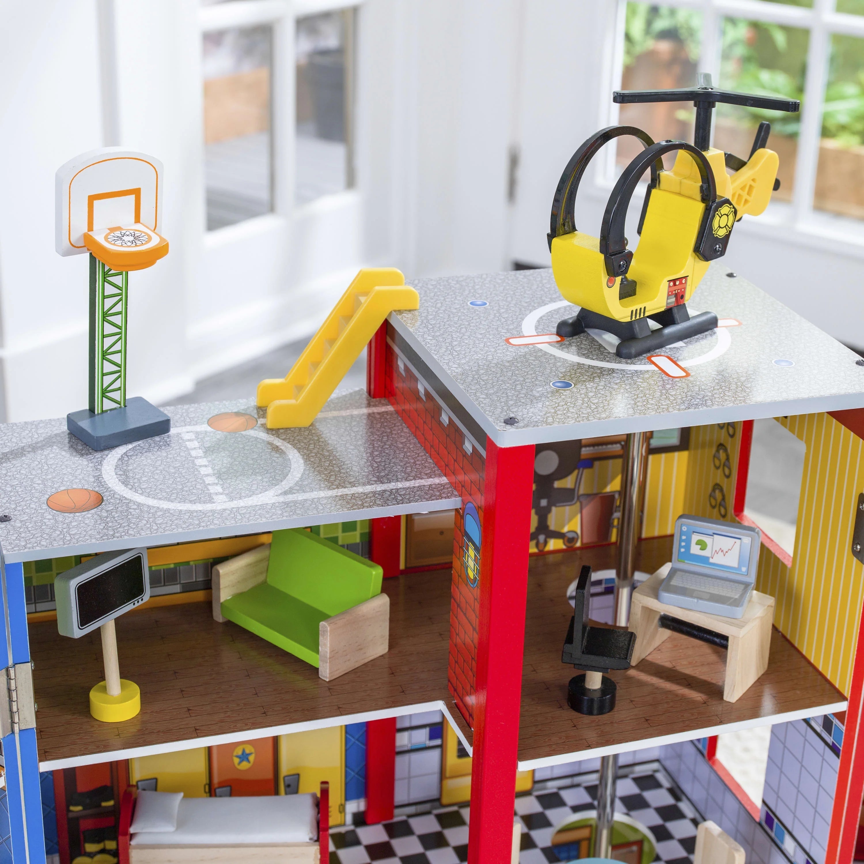 Conjunto de Juego KidKraft Everyday Heroes de Madera Plegable con 26 Piezas