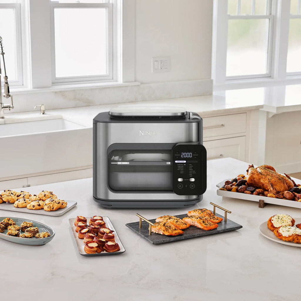 2025 Descubre el Ninja Combi™ 14 en 1 – el único multicooker todo en uno, horno, freidora de aire caliente y mucho más, que prepara en solo 15 minutos comidas completas perfectas para toda la familia.