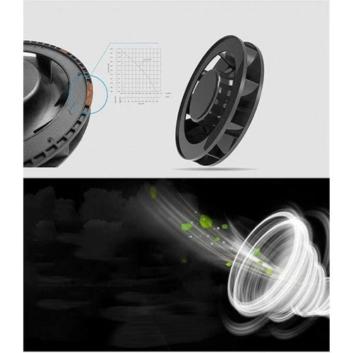 2025 Purificador de Aire para Coche PBQWER con Humidificador Inteligente y Aromaterapia, Filtro Interno Negativo e Ionizador – Color Negro