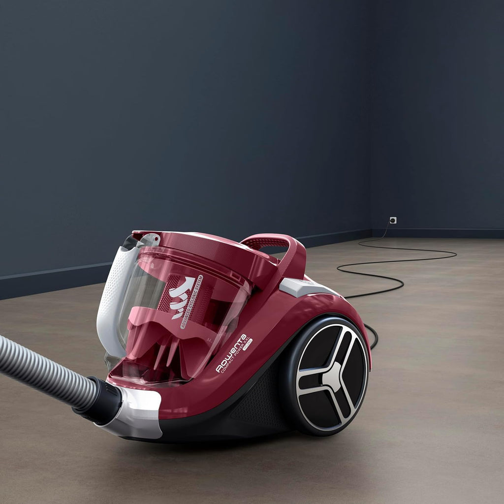 Rowenta Compact Power XXL Aspiradora sin Bolsa, Motor Eficiente Energéticamente de 900W, Filtración Ciclónica Avanzada, Depósito Extra Grande de 2.5L, Compacta, Kit Clásico, Modelo RO4B23