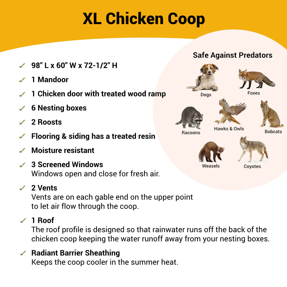 Gallinero OverEZ XL – Hasta 20 gallinas