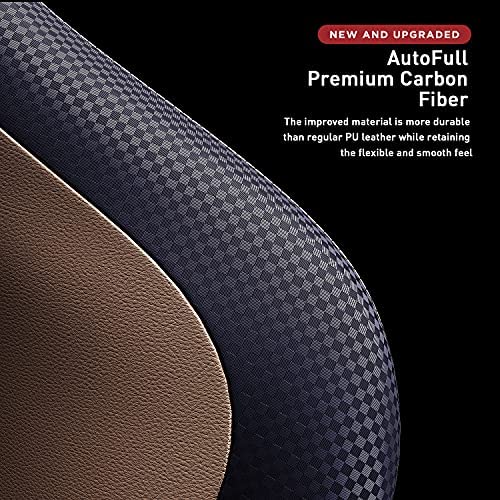 Silla de Oficina Gaming AutoFull con Soporte Lumbar Ergonómico, Estilo Racing, Cuero PU, Alta Respalda, Silla Giratoria Ajustable para PC