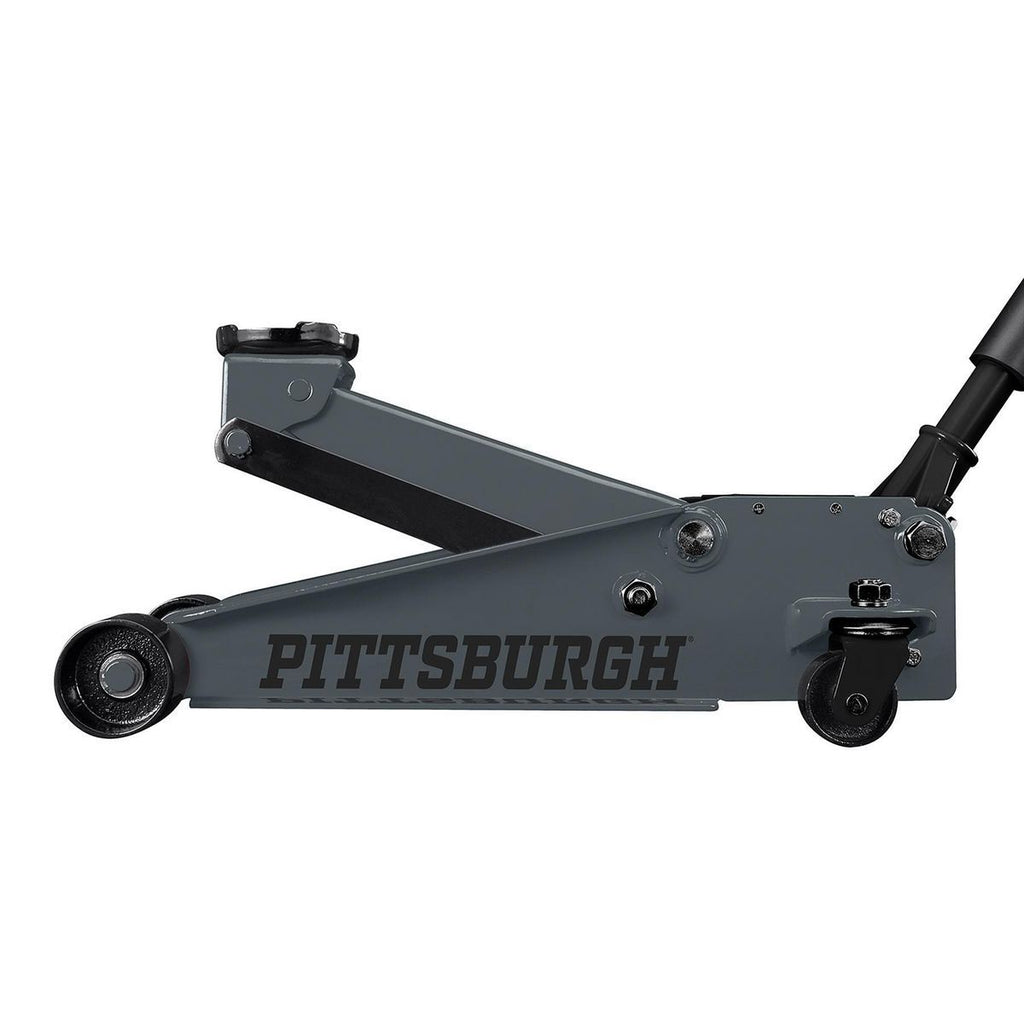 2025 PITTSBURGH Gato hidráulico de piso de 3 toneladas con bomba RAPID PUMP, color gris pizarra