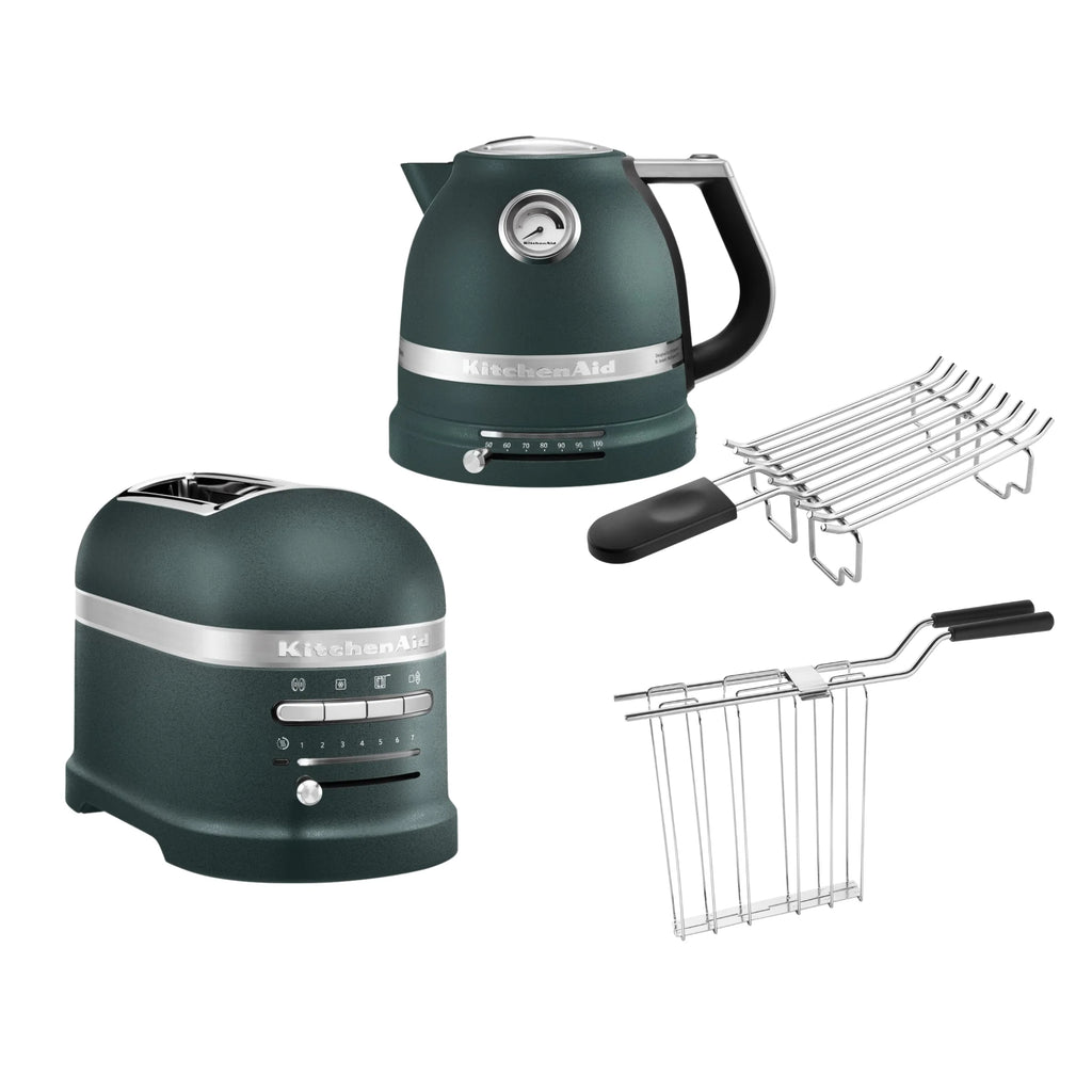 2025 Set de desayuno KitchenAid Artisan que incluye hervidor 5KEK1522, tostadora de 2 ranuras 5KMT2204 y tostadora para panecillos