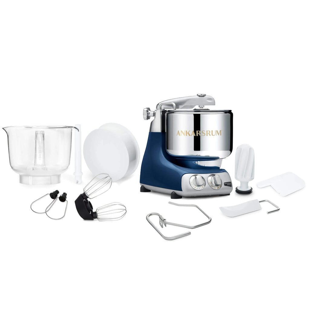 2025 Ankarsrum Assistent Original 6230 robot de cocina – 600 W, bol de acero inoxidable de 7 L, Ocean Blue, accesorios versátiles, funcionamiento silencioso