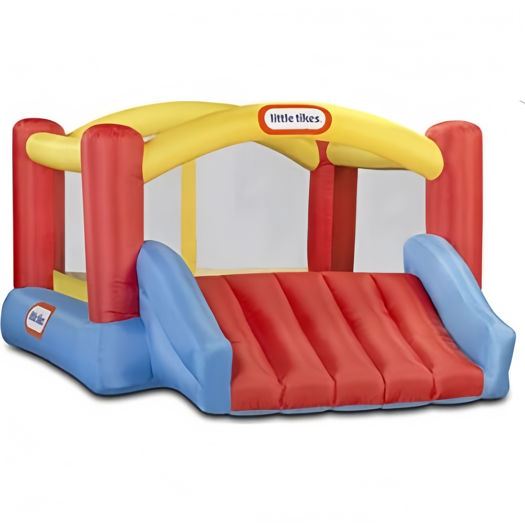 Little Tikes Jump 'n Slide Bouncer - Casa Inflable Saltarina Plus Soplador de Alta Resistencia con GFCI, Estacas