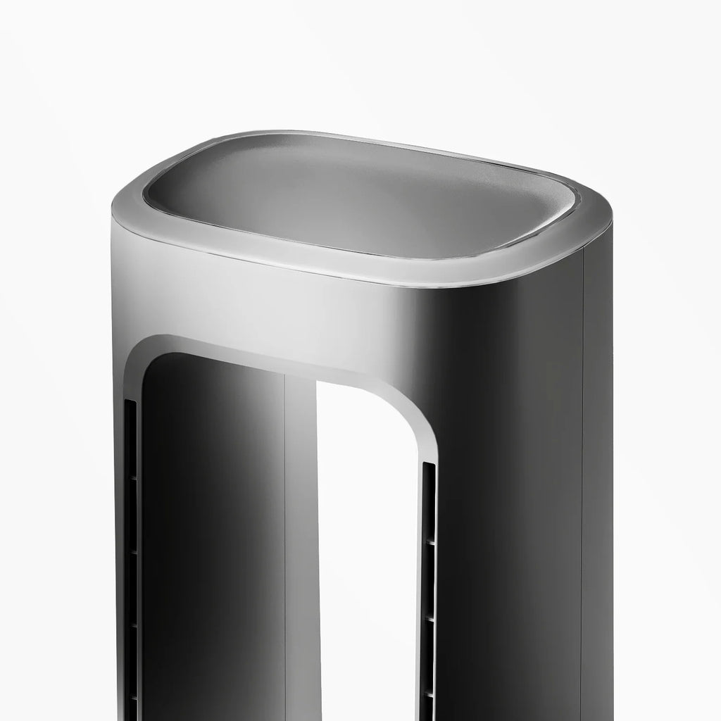 Ventilador torre sin aspas premium OmniAir 41" con purificador de aire - Plateado
